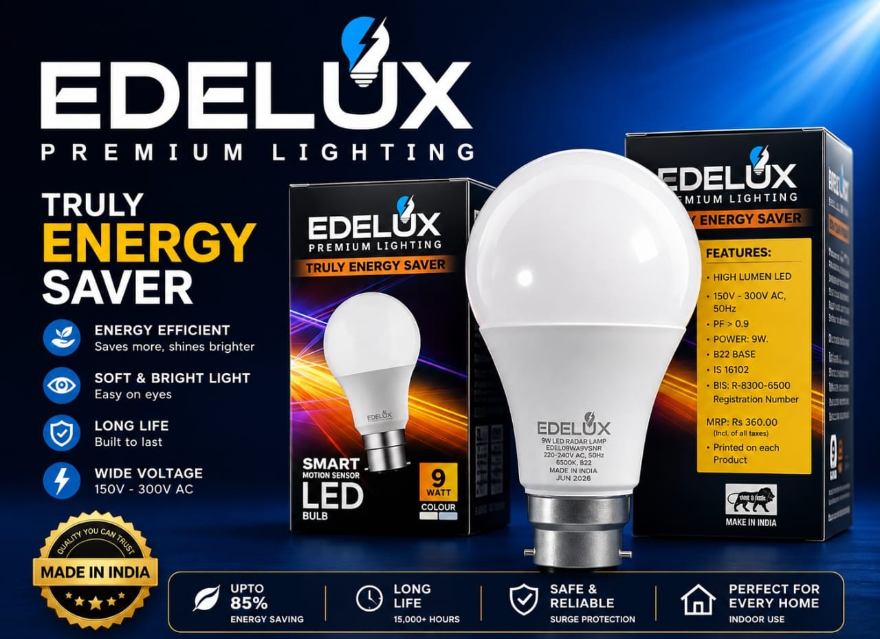 EDELUX Truly Energy Saver Smart Motion Sensor LED Bulb